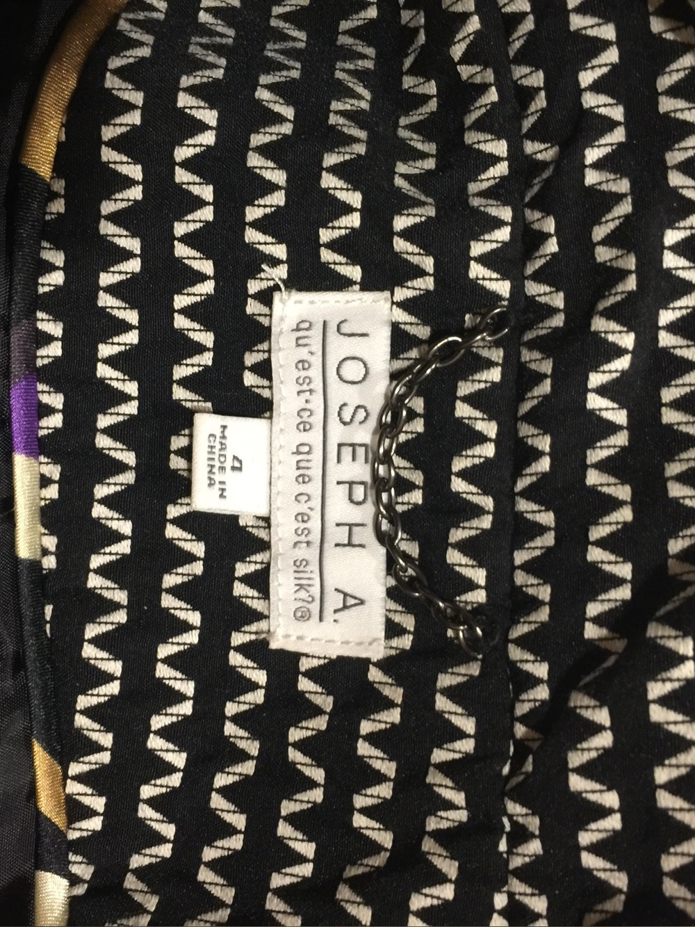 Wavy Chevron Pattern Black & White Jacket - Women's Coat